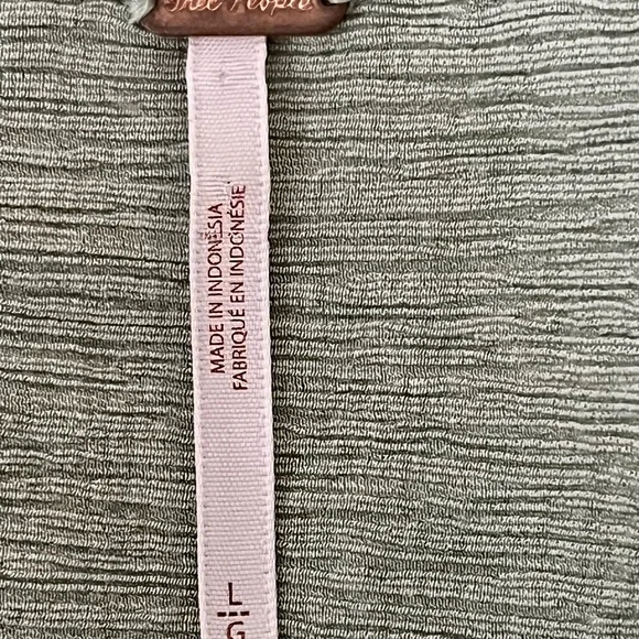 Free People Check On It Frosted Fern blouse - Large - Picture 7 of 9